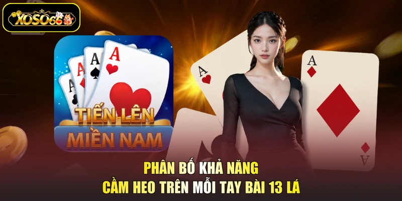 Phân bố khả năng cầm heo trên mỗi tay bài 13 lá